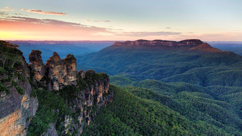 image of blue mountains